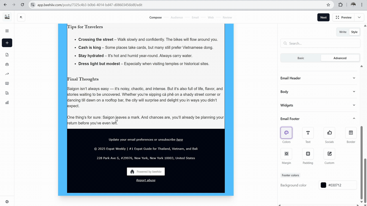 Adding a subscriber break content gate inside the beehiiv post editor