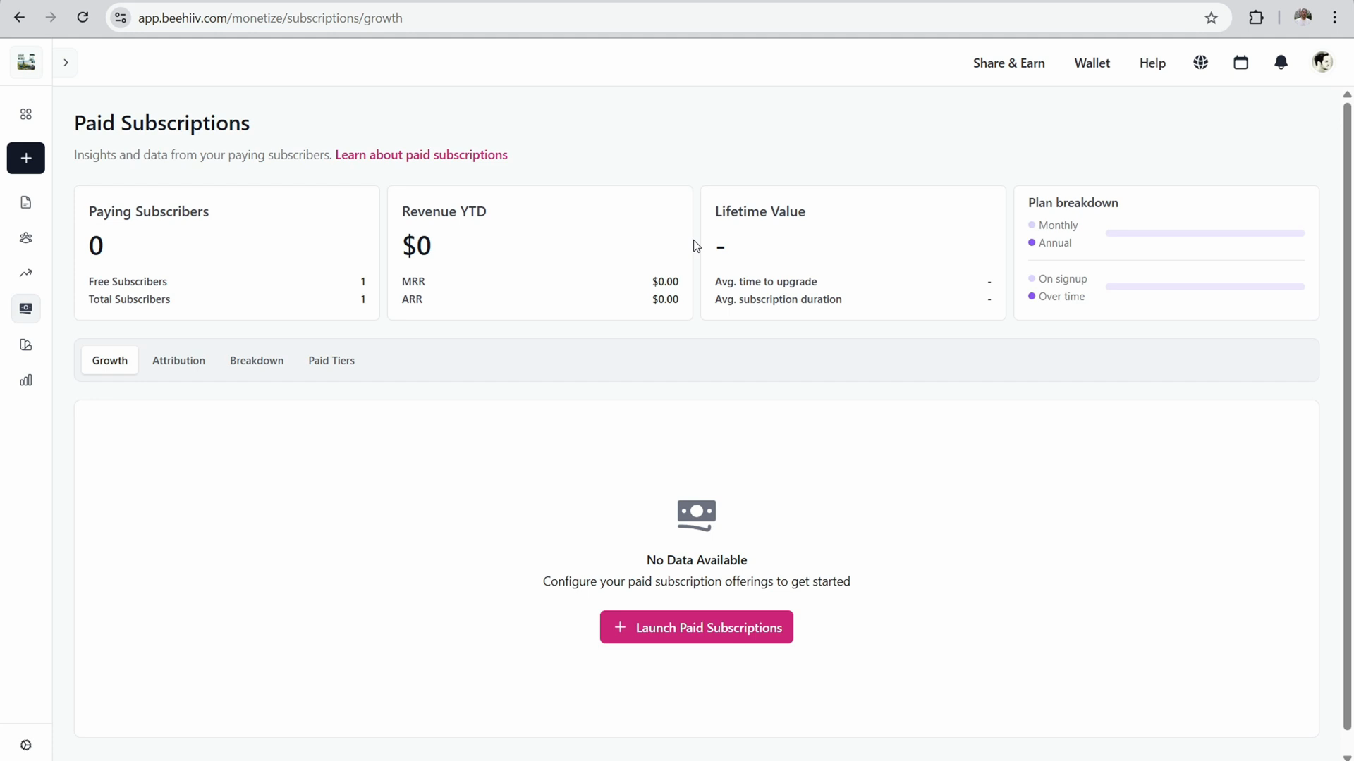 beehiiv 3D Analytics subscriber report dashboard